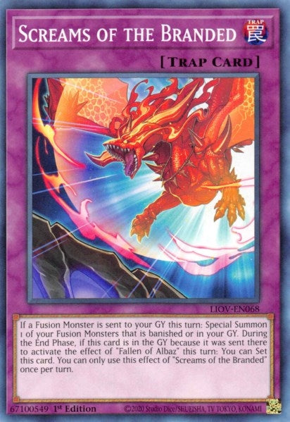 Image for Screams of the Branded (LIOV-EN068) (LIOV) - YuGiOh