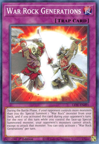 Image for War Rock Generations (LIOV-EN091) (LIOV) - YuGiOh
