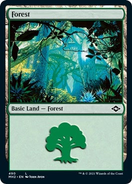 Image for Forest (490) (Foil Etched) (490) (Modern Horizons 2) - Magic: The Gathering