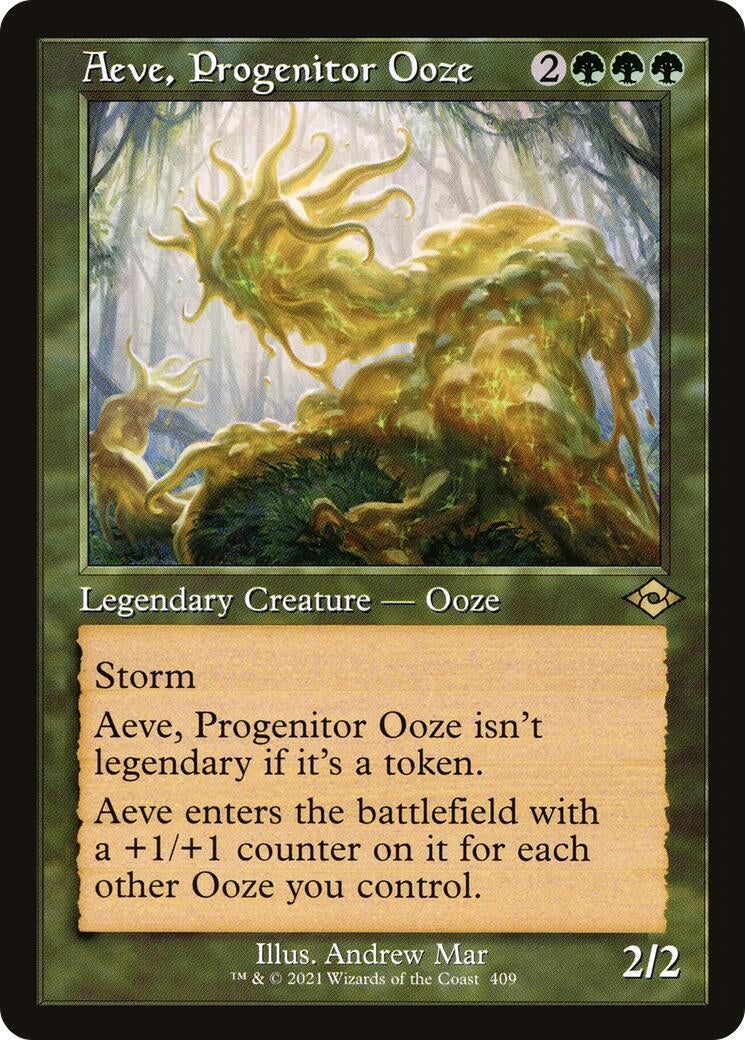 Image for Aeve, Progenitor Ooze (Retro Frame) (409) (Modern Horizons 2) - Magic: The Gathering