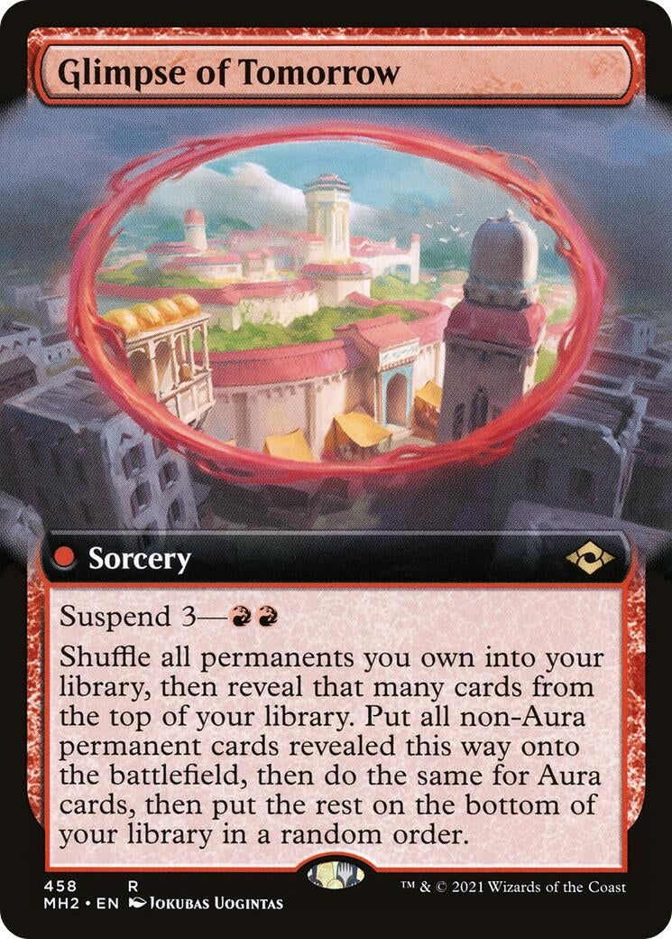 Image for Glimpse of Tomorrow (Extended Art) (458) (Modern Horizons 2) - Magic: The Gathering