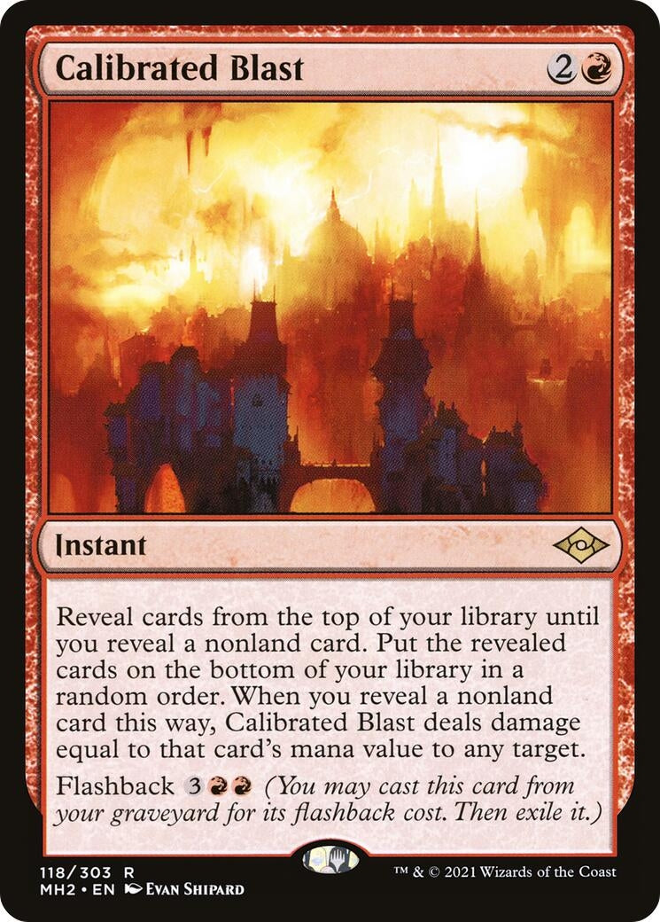 Image for Calibrated Blast (118) (Modern Horizons 2) - Magic: The Gathering