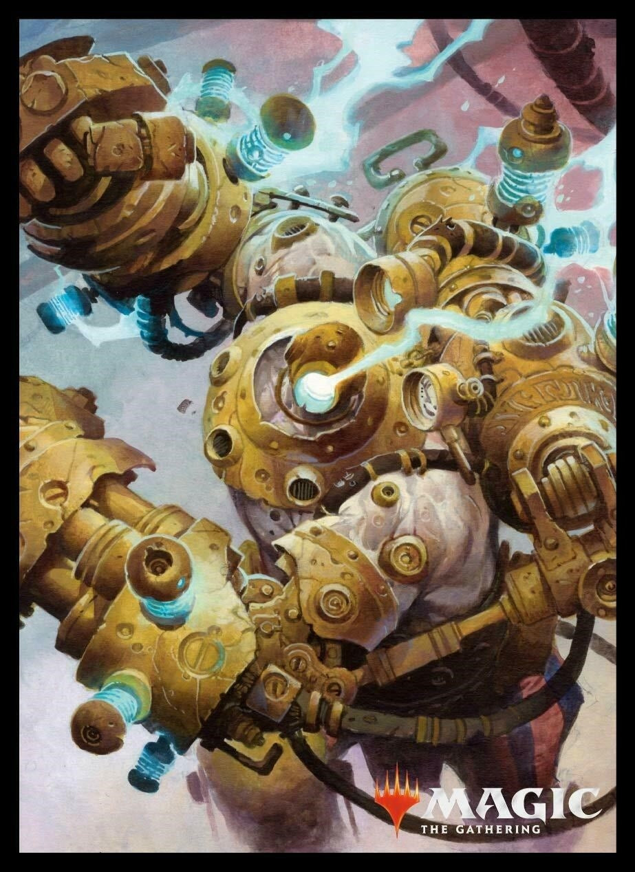 Image for Magic: The Gathering Player's Card Sleeve - Guilds of Ravnica - Piston-Fist Cyclops (80-Pack) - Card Sleeves