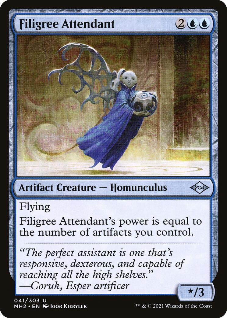 Image for Filigree Attendant (41) (Modern Horizons 2) - Magic: The Gathering