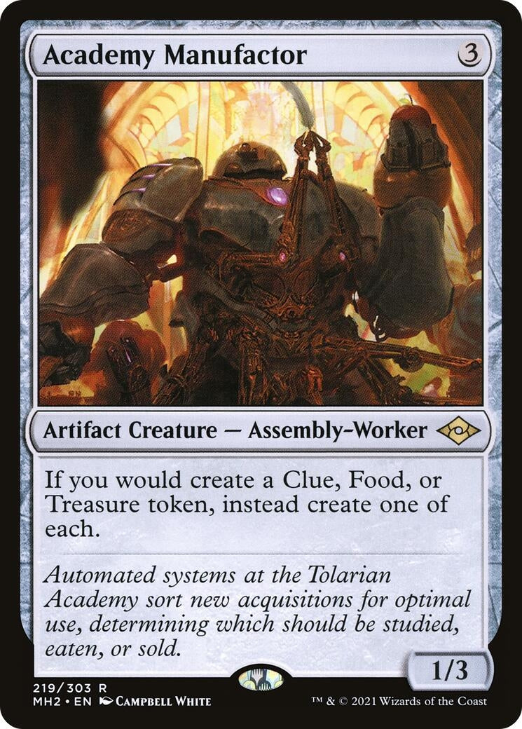 Image for Academy Manufactor (219) (Modern Horizons 2) - Magic: The Gathering