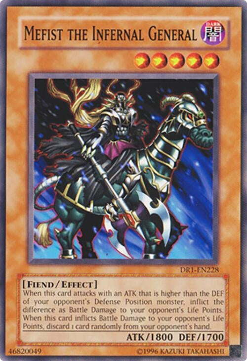 Image for Mefist the Infernal General (DR1-EN228) (DR1) - YuGiOh