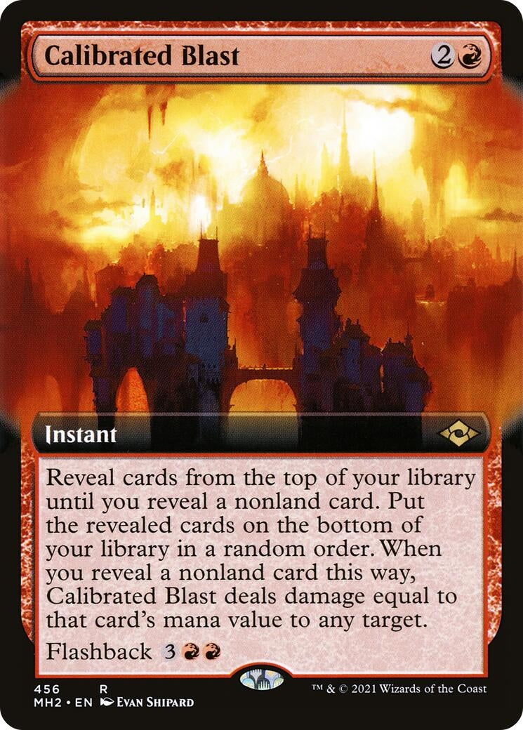 Image for Calibrated Blast (Extended Art) (456) (Modern Horizons 2) - Magic: The Gathering