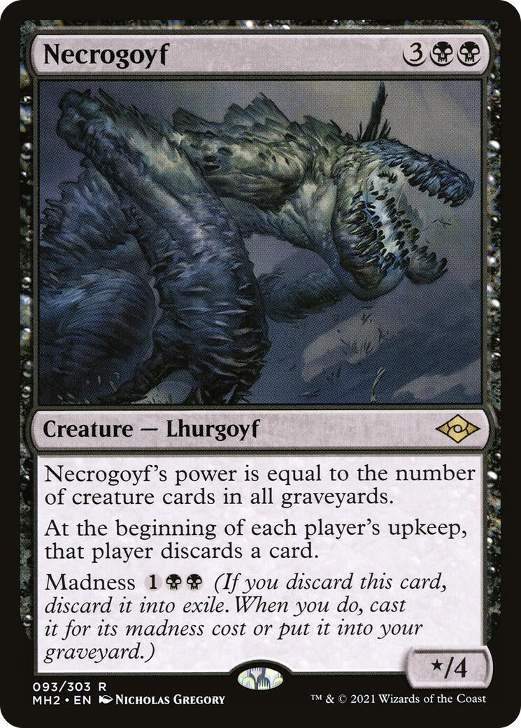 Image for Necrogoyf (93) (Modern Horizons 2) - Magic: The Gathering