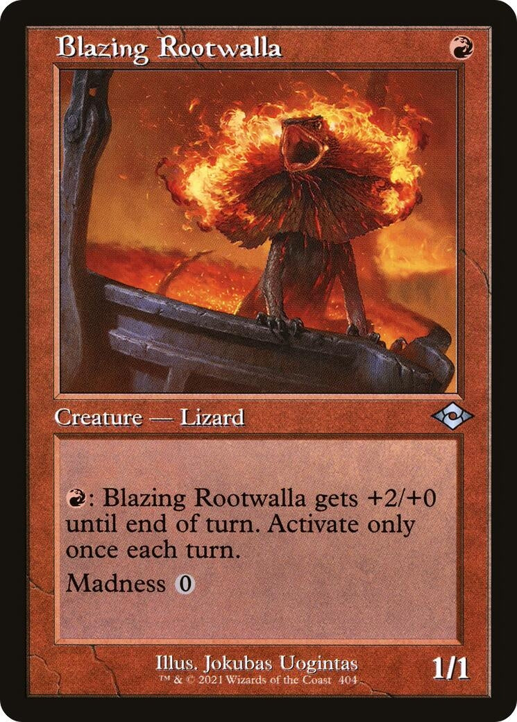 Image for Blazing Rootwalla (Retro Frame) (404) (Modern Horizons 2) - Magic: The Gathering