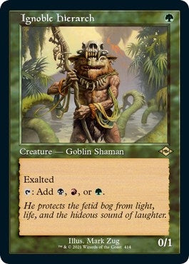 Image for Ignoble Hierarch (Retro Frame) (Foil Etched) (414) (Modern Horizons 2) - Magic: The Gathering