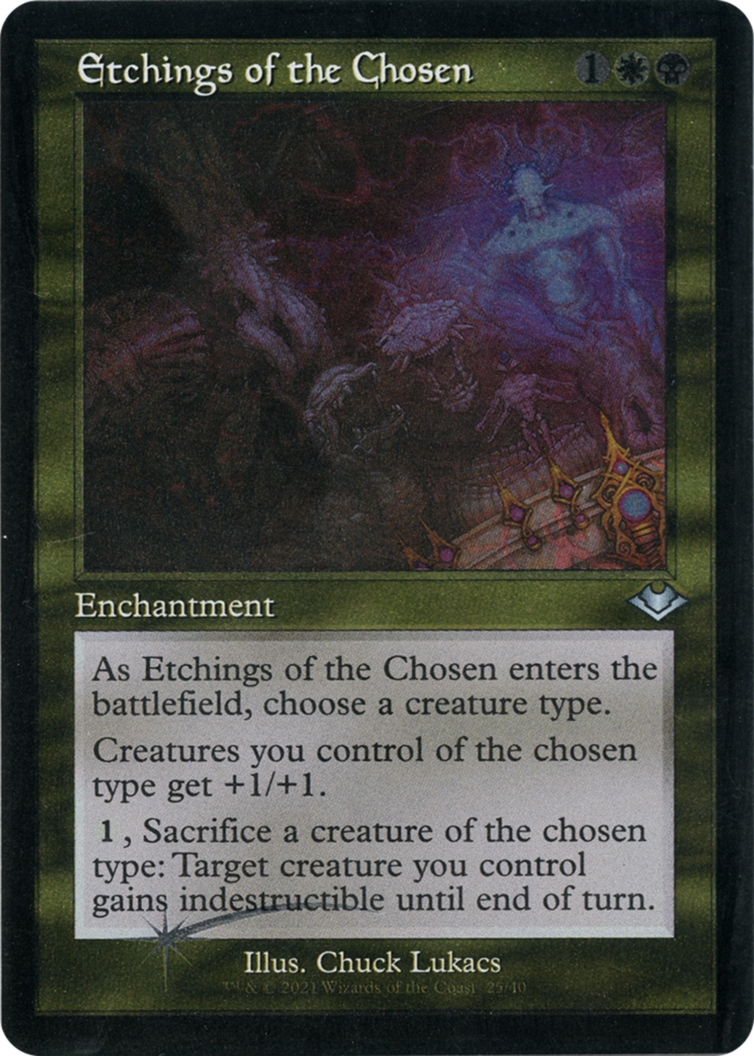 Image for Etchings of the Chosen (Retro Frame) (Foil Etched) (25) (Modern Horizons) - Magic: The Gathering