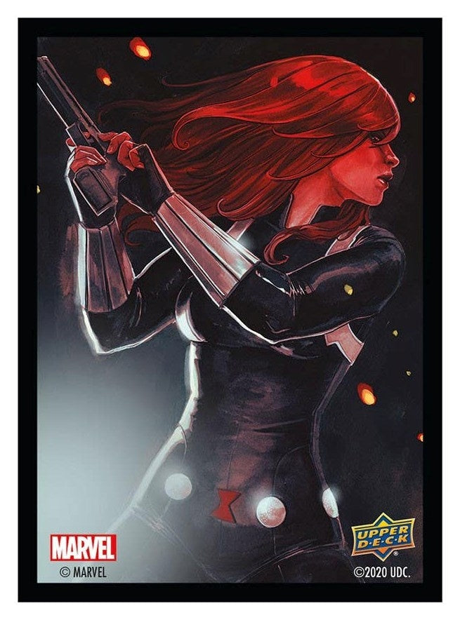 Image for Upper Deck Marvel Card Sleeves - Standard Matte - Black Widow (65-Pack) - Card Sleeves