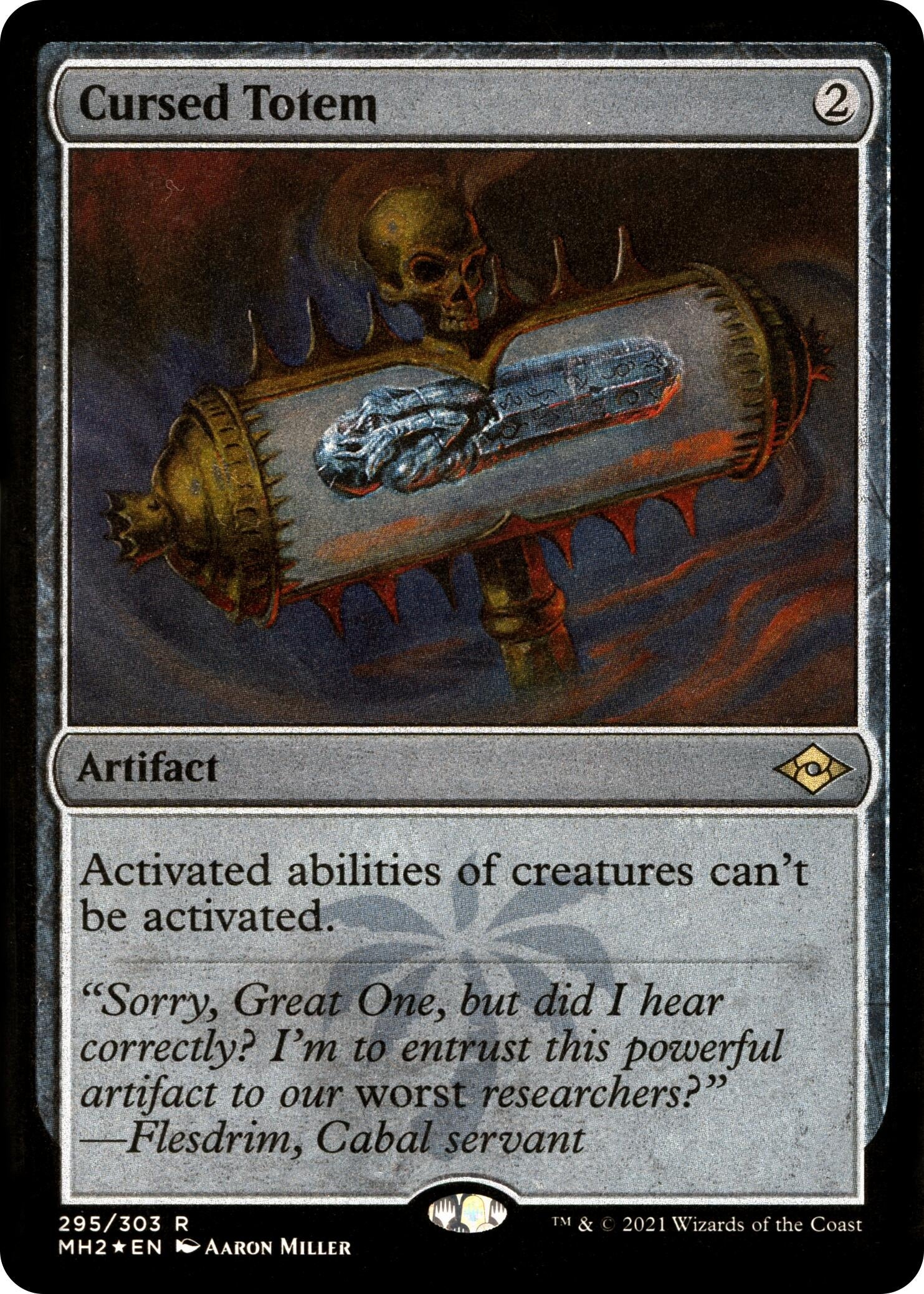 Image for Cursed Totem (Foil Etched) (295) (Modern Horizons 2) - Magic: The Gathering