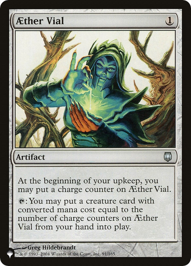 Image for Aether Vial (91/165) (The List Reprints) - Magic: The Gathering