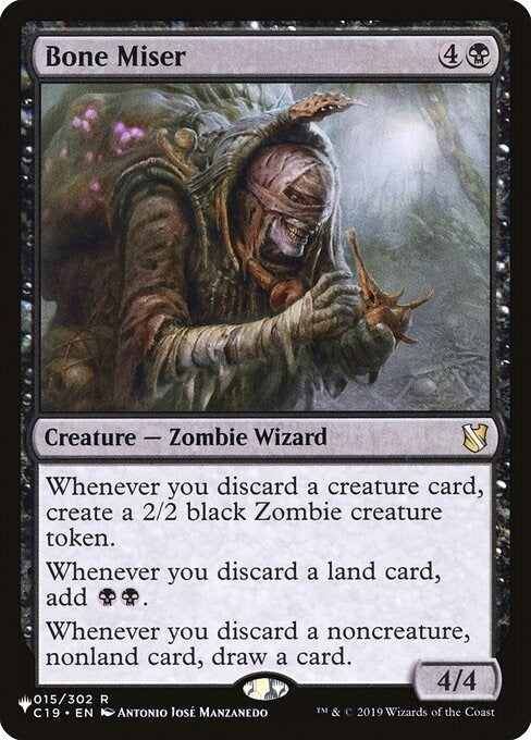 Image for Bone Miser (015/302) (The List Reprints) - Magic: The Gathering