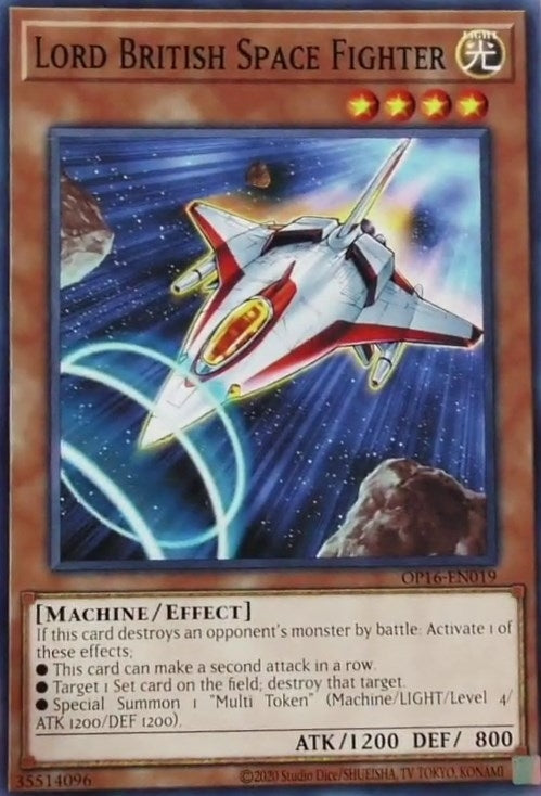 Image for Lord British Space Fighter (OP16-EN019) (OP16) - YuGiOh