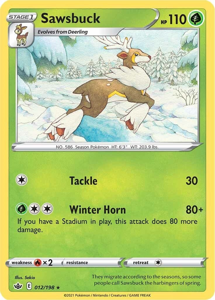 Image for Sawsbuck (012/198) (SWSH06) - Pokemon