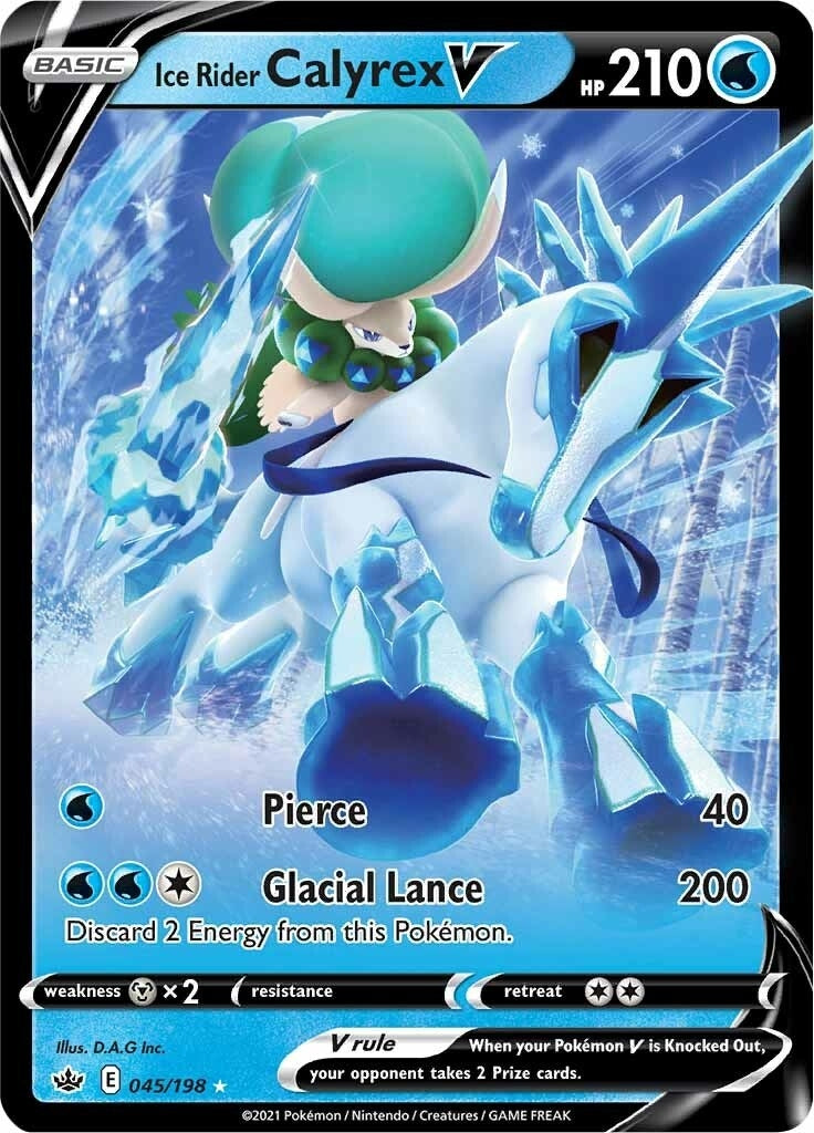 Image for Ice Rider Calyrex V (045/198) (SWSH06) - Pokemon