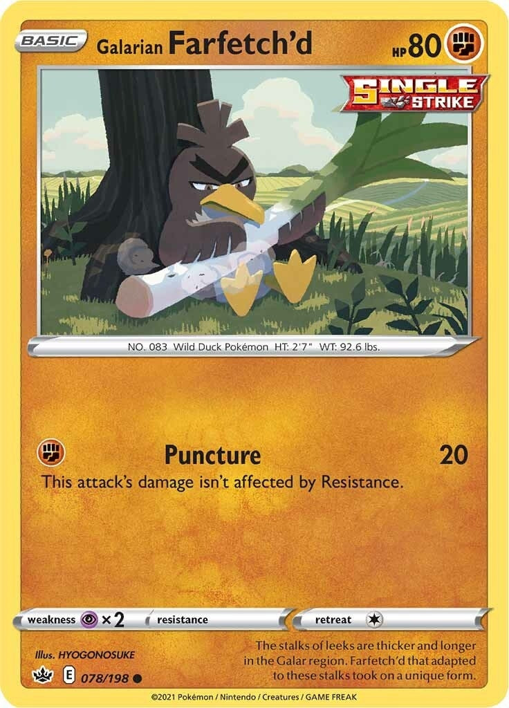 Image for Galarian Farfetch'd (078/198) (SWSH06) - Pokemon