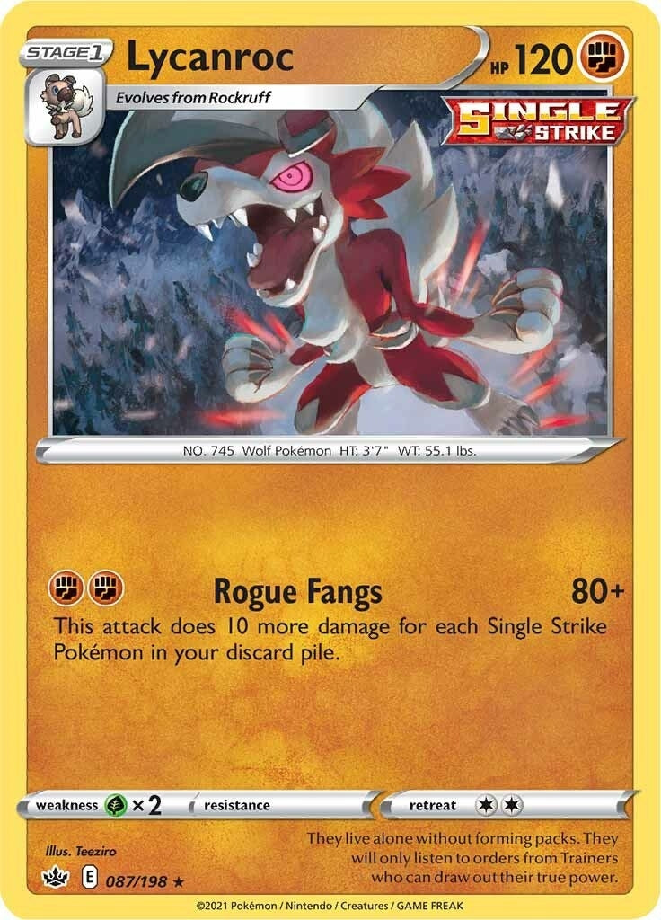 Image for Lycanroc (087/198) (SWSH06) - Pokemon