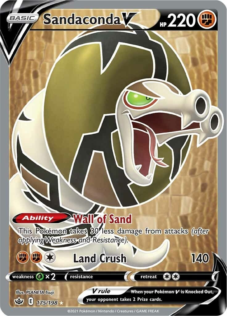 Image for Sandaconda V (Full Art) (175/198) (SWSH06) - Pokemon