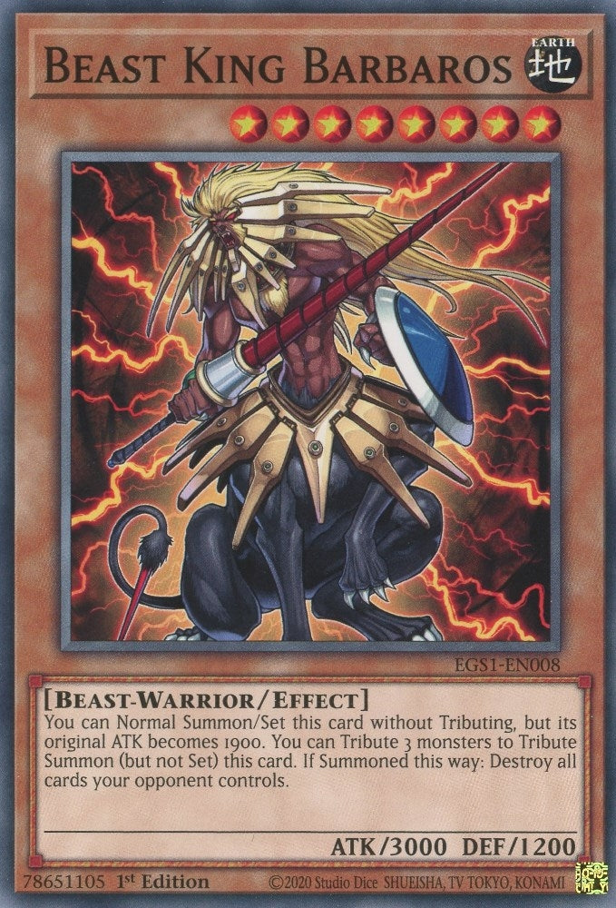 Image for Beast King Barbaros (EGS1-EN008) (EGS1) - YuGiOh