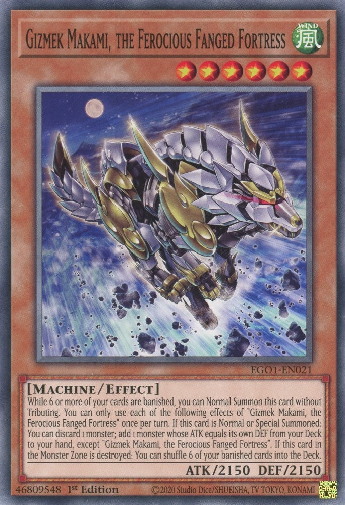 Image for Gizmek Makami, the Ferocious Fanged Fortress (EGO1-EN021) (EGO1) - YuGiOh