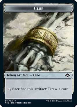Image for Clue (015) // Timeless Dragon Double-Sided Token (15 // 4) (Modern Horizons 2) - Magic: The Gathering