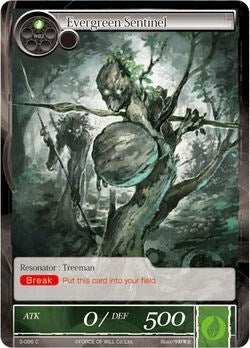 Image for Evergreen Sentinel (3-086) (The Shaft of Light of Valhalla) - Force of Will