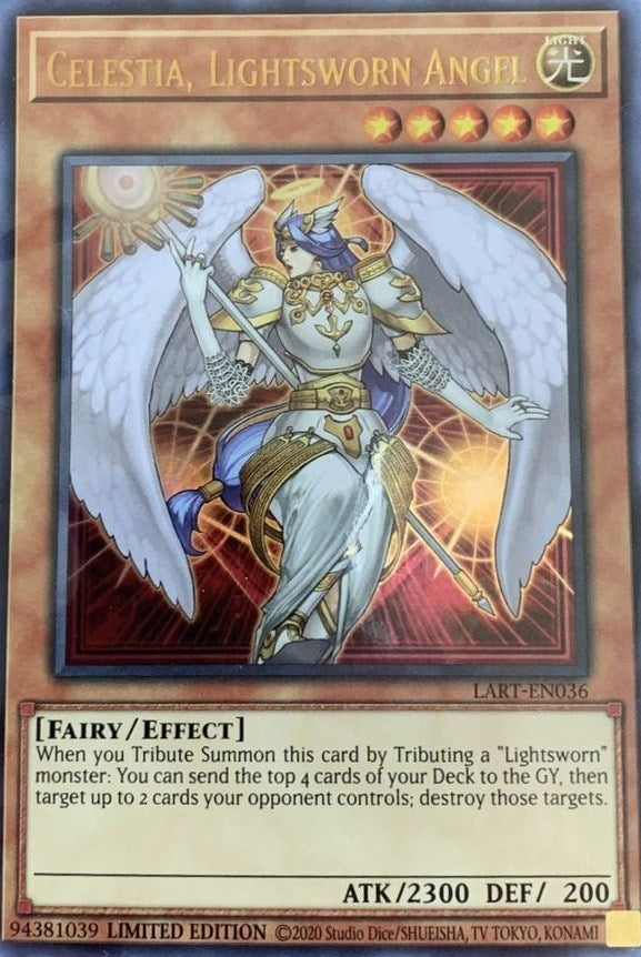 Image for Celestia, Lightsworn Angel (LART-EN036) (LART) - YuGiOh
