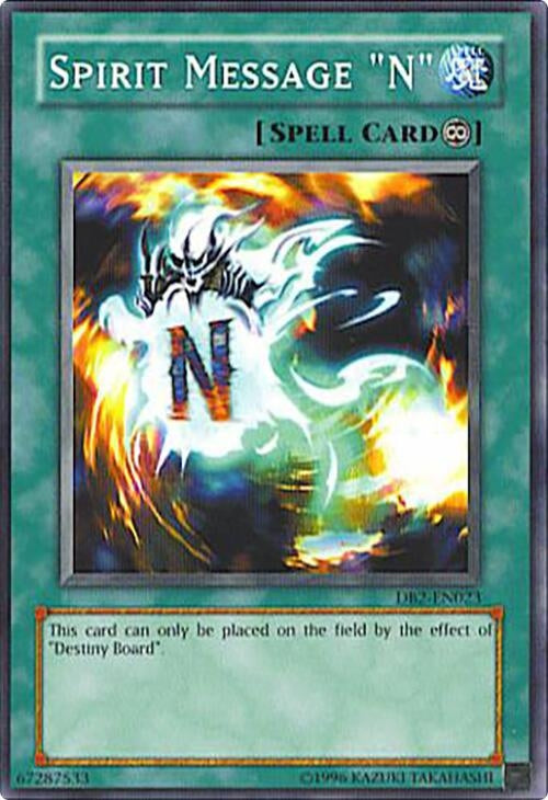 Image for Spirit Message "N" (DB2-EN023) (DB2) - YuGiOh