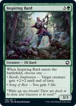 Image for Inspiring Bard (189) (Adventures in the Forgotten Realms) - Magic: The Gathering