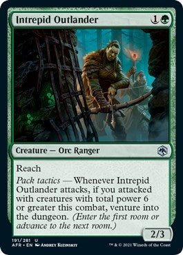 Image for Intrepid Outlander (191) (Adventures in the Forgotten Realms) - Magic: The Gathering