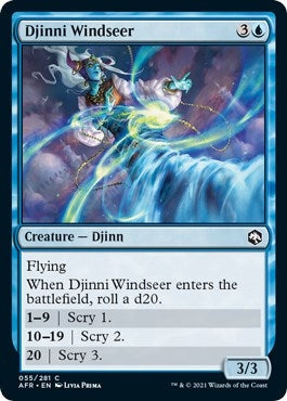 Image for Djinni Windseer (55) (Adventures in the Forgotten Realms) - Magic: The Gathering