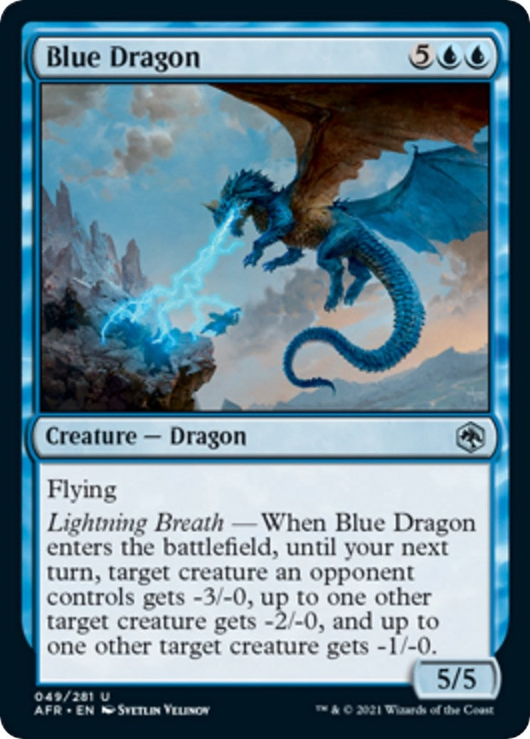 Image for Blue Dragon (49) (Adventures in the Forgotten Realms) - Magic: The Gathering