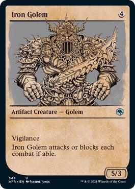 Image for Iron Golem (Showcase) (348) (Adventures in the Forgotten Realms) - Magic: The Gathering