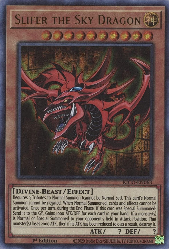 Image for Slifer the Sky Dragon (Ultra Pharaoh's Rare) (KICO-EN063) (KICO) - YuGiOh