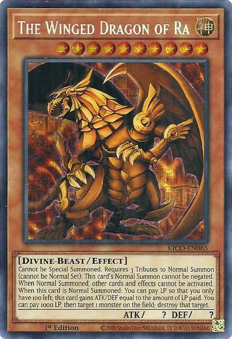 Image for The Winged Dragon of Ra (Secret Pharaoh's Rare) (KICO-EN065) (KICO) - YuGiOh