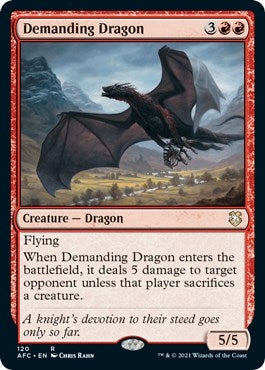Image for Demanding Dragon (120) (Adventures in the Forgotten Realms) - Magic: The Gathering