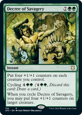 Image for Decree of Savagery (156) (Adventures in the Forgotten Realms) - Magic: The Gathering