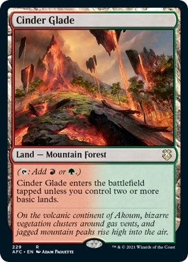 Image for Cinder Glade (229) (Adventures in the Forgotten Realms) - Magic: The Gathering