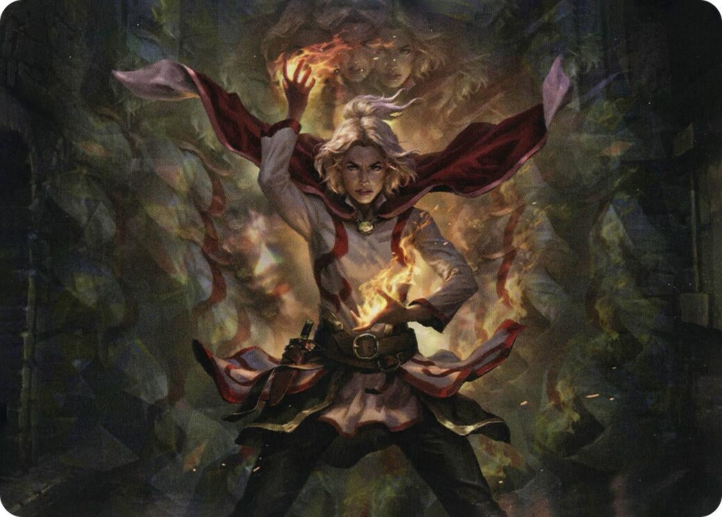 Image for Delina, Wild Mage Art Card (31) (Adventures in the Forgotten Realms) - Magic: The Gathering