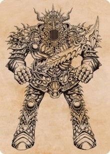 Image for Iron Golem (Showcase) Art Card (80) (Adventures in the Forgotten Realms) - Magic: The Gathering