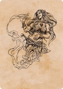 Image for Djinni Windseer (Showcase) Art Card (74) (Adventures in the Forgotten Realms) - Magic: The Gathering
