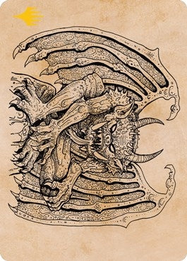Image for Cloister Gargoyle (Showcase) Art Card (Gold-Stamped) (65) (Adventures in the Forgotten Realms) - Magic: The Gathering