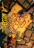 Image for Dungeon Map Art Card (Gold-Stamped Signature) (57) (Adventures in the Forgotten Realms) - Magic: The Gathering