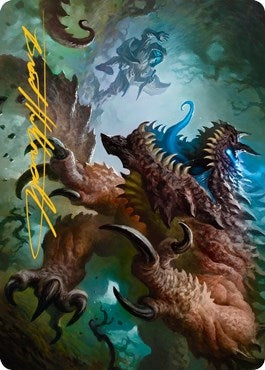 Image for Basilisk Art Card (Gold-Stamped Signature) (9) (Adventures in the Forgotten Realms) - Magic: The Gathering