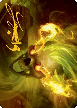 Image for Flameskull Art Card (Gold-Stamped Signature) (14) (Adventures in the Forgotten Realms) - Magic: The Gathering