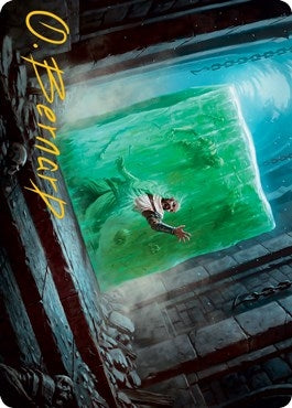 Image for Gelatinous Cube Art Card (Gold-Stamped Signature) (7) (Adventures in the Forgotten Realms) - Magic: The Gathering