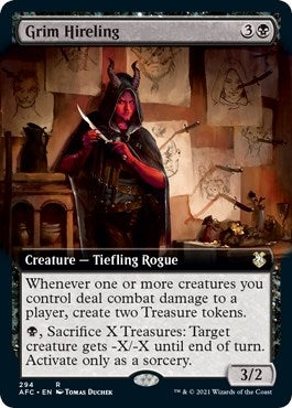 Image for Grim Hireling (Extended Art) (294) (Adventures in the Forgotten Realms) - Magic: The Gathering